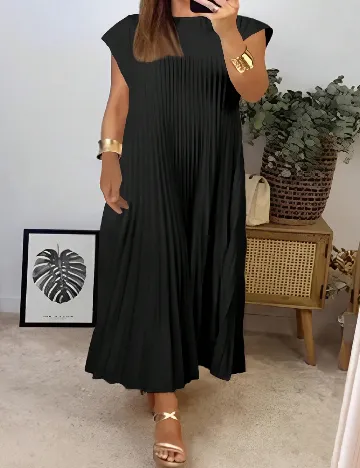 Rochie lunga SHEIN CURVE, negru Negru