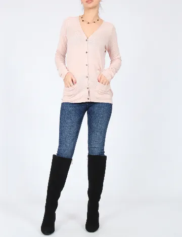 Cardigan Pull&Bear, roz pal Roz