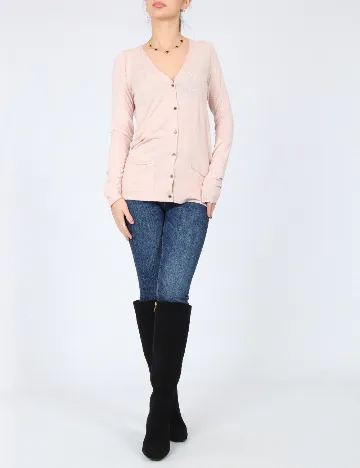 Cardigan Pull&Bear, roz pal Roz