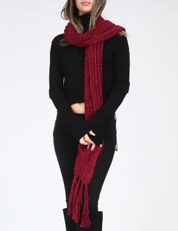 Fular Bershka, rosu Rosu