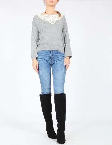 Cardigan Zara, gri Gri