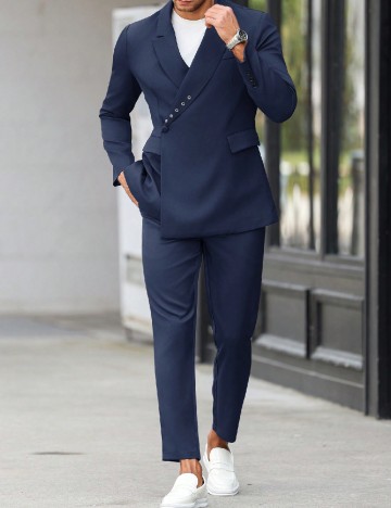 Costum SHEIN, albastru