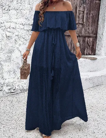 Rochie lunga SHEIN, bleumarin Albastru