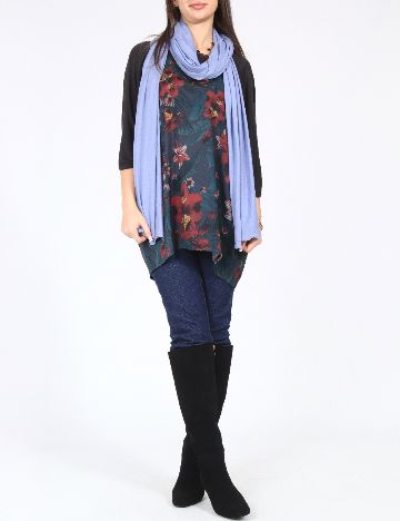 Esarfa Bershka, albastru