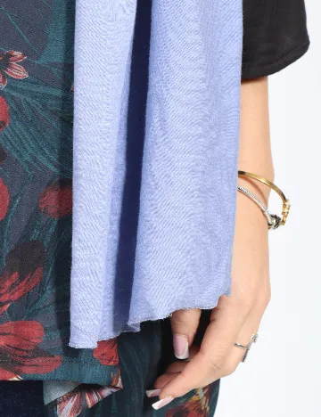 Esarfa Bershka, albastru Albastru