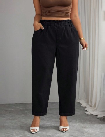 Blugi SHEIN CURVE, negru