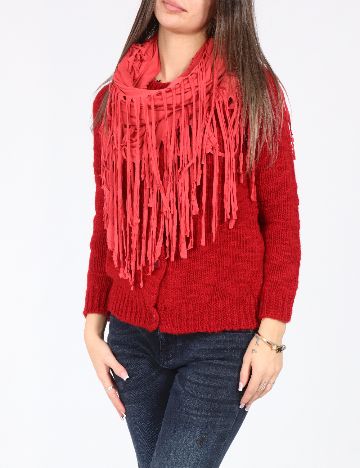 Esarfa circulara Bershka, roz