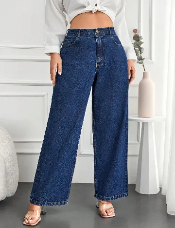 Blugi SHEIN CURVE, albastru Albastru