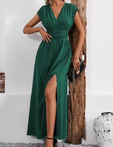 Rochie lunga SHEIN, verde Verde