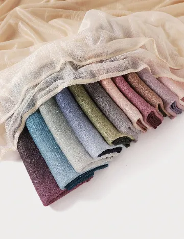 Esarfa SHEIN, crem/maro Crem