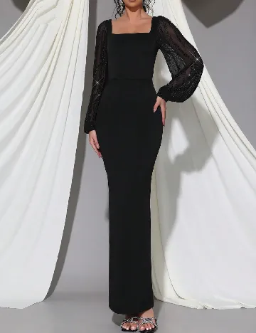 Rochie lunga SHEIN, negru Negru