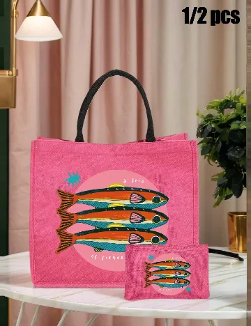 Sacosa SHEIN, roz Roz