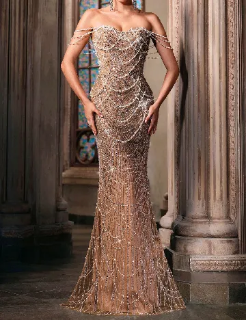 Rochie lunga SHEIN, maro deschis Maro