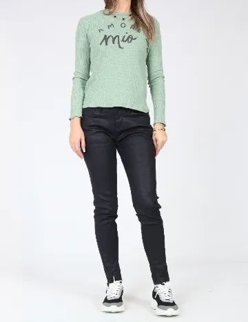 Pantaloni Zara, bleumarin Albastru