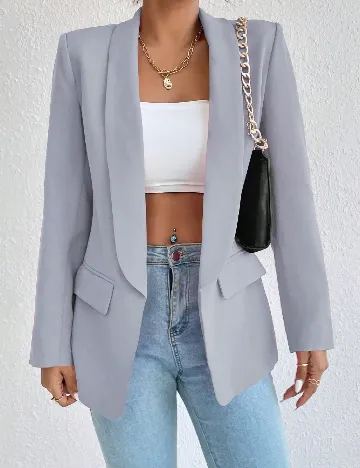 Blazer SHEIN, bleu Albastru