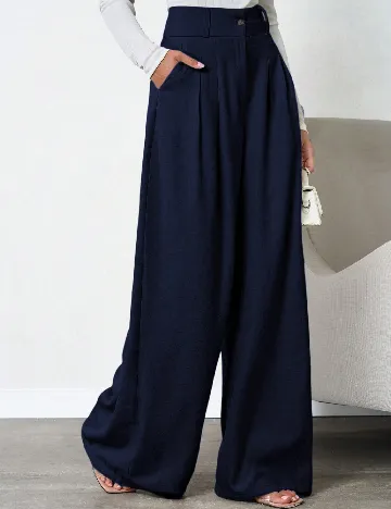 Pantaloni SHEIN, bleumarin Albastru