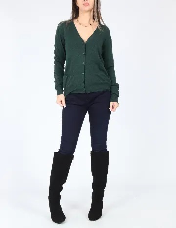 Cardigan Zara, verde Verde