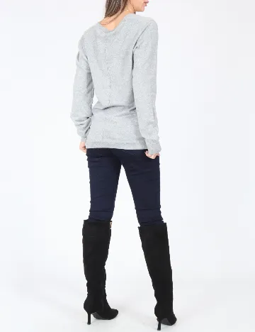 Cardigan Bershka, gri Gri