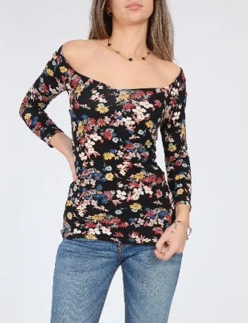 Bluza Bershka, floral print Floral print