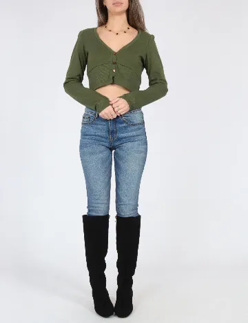 Top Zara, verde Verde