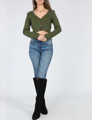 Top Zara, verde Verde