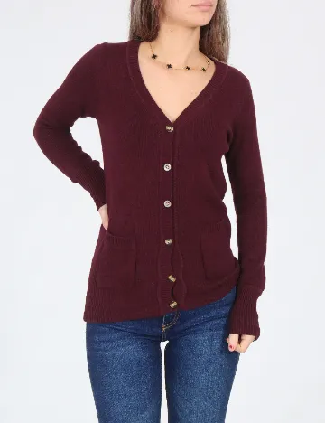 Cardigan Zara, visiniu Rosu