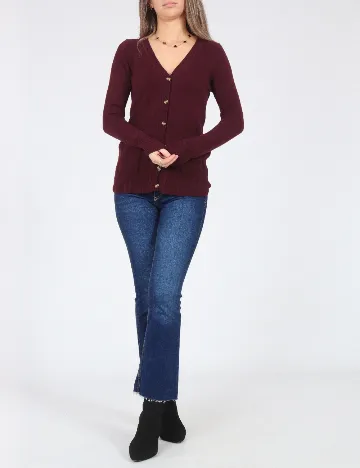 Cardigan Zara, visiniu Rosu