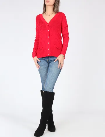 Cardigan Zara, rosu Rosu