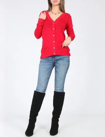 Cardigan Zara, rosu Rosu