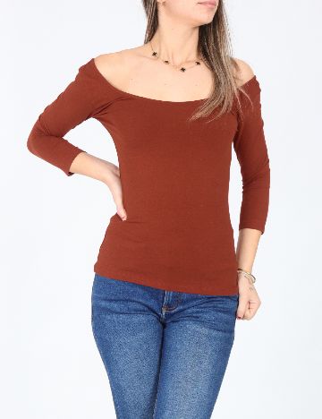 Bluza Bershka, caramiziu