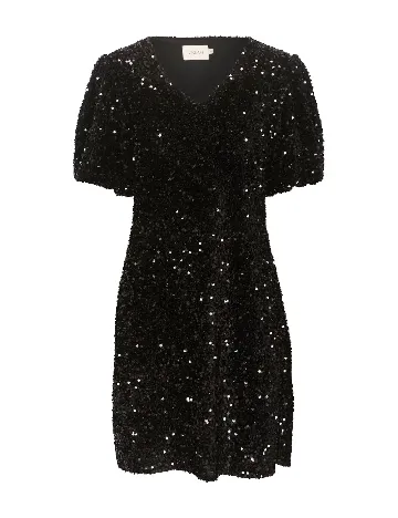 Rochie scurta Cream, negru Negru