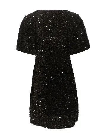 Rochie scurta Cream, negru Negru