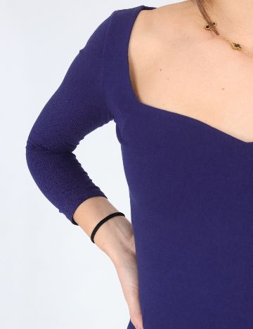 Bluza Bershka, bleumarin