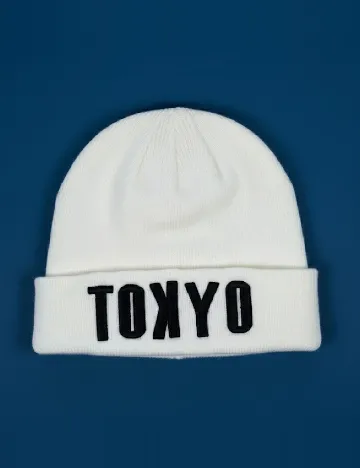 Caciula Bershka, ecru Alb