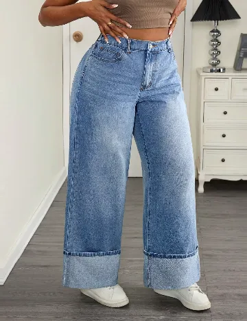 Blugi SHEIN CURVE, albastru Albastru