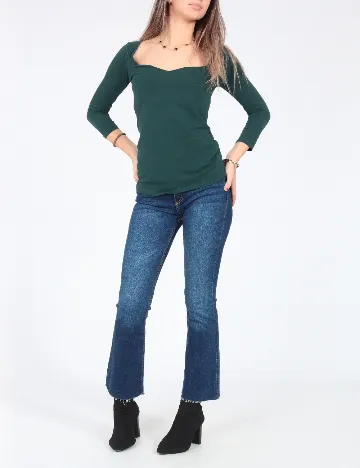 Bluza Bershka, verde Verde