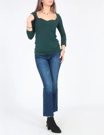 Bluza Bershka, verde Verde