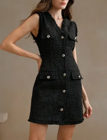 Rochie scurta Anewsta, negru Negru