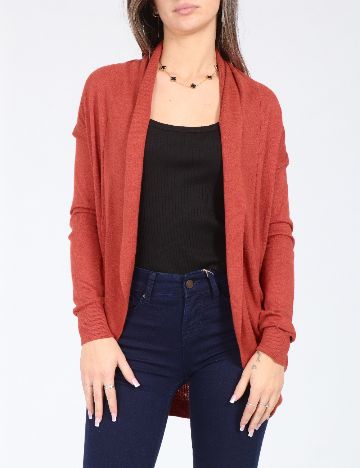 Cardigan Bershka, caramiziu