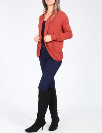 Cardigan Bershka, caramiziu