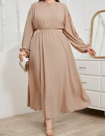 Rochie lunga SHEIN CURVE, crem Crem