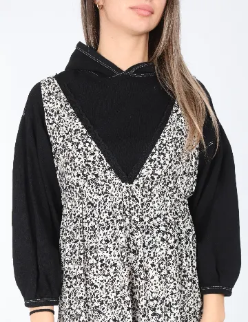 Set rochie si bluza Zara, alb/negru Alb