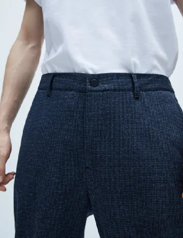 Pantaloni Zara, bleumarin Albastru