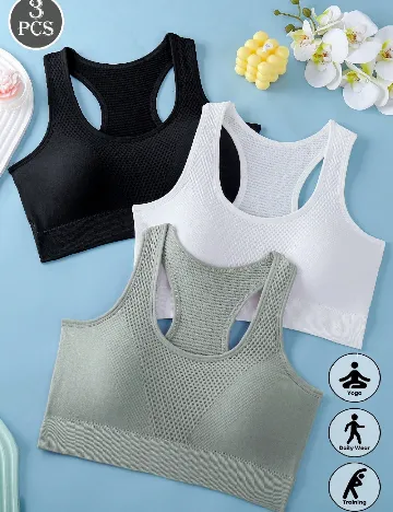 Set bustiere 3 bucati SHEIN, mix culori Mix culori