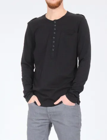 Bluza Bershka, negru Negru