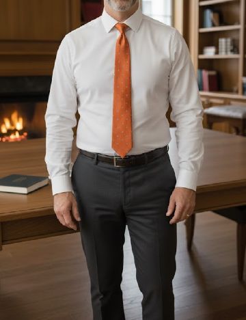 Cravata Zara, caramiziu