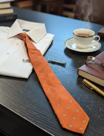 Cravata Zara, caramiziu Maro