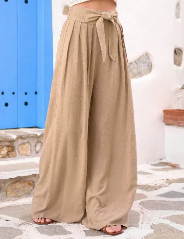 Pantaloni SHEIN, maro deschis Maro