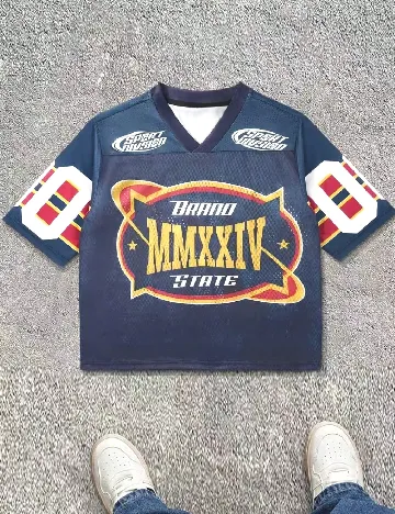 Tricou SHEIN, albastru Albastru