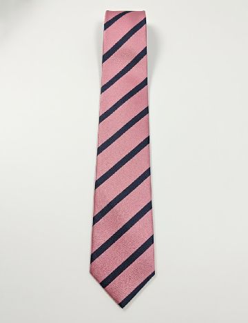 Cravata Zara, roz/bleumarin
